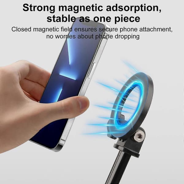 (Ny) Mini Magnetisk Telefonstativ Utvidbar Selfiestang Telefonholder