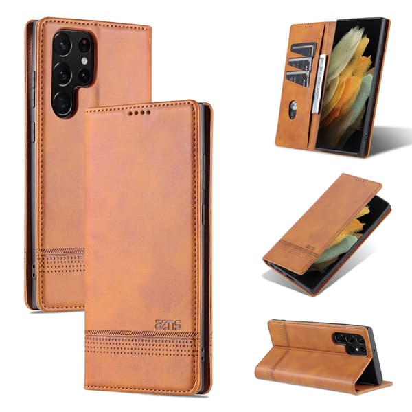 Samsung Galaxy S23 Ultra - Stilrent pung-etui Blå