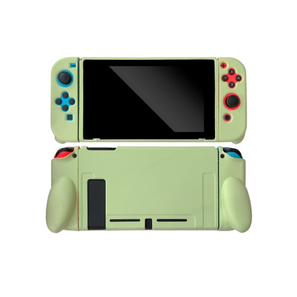 För Nintendo Switch Pure Color Shockproof TPU- case (grön)