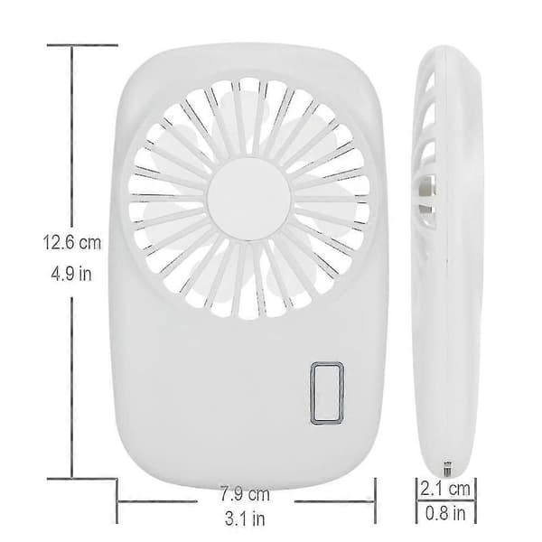 Håndholdt ventilator ventilator Mini bærbar ventilator genopladelig USB lav