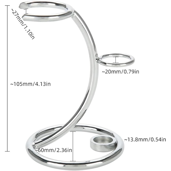Barbermaskineholder til mænd, barbermaskine, børsteholder, shaver, holder, barbermaskinestativ til barbermaskine og shaver Silver