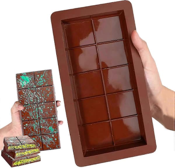 Chokoladeform Silikone Chokoladeform, 1-pak Silikoneforme, Dyb Chokoladeform, Chokoladekageform til Chokolade, Chokolade, Slik 3pcs