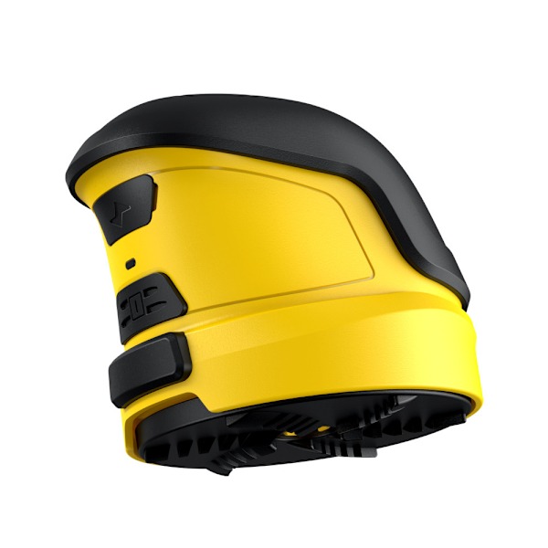 Sähköinen pyörivä jäänraappa lumen poistoon, keltainen Yellow