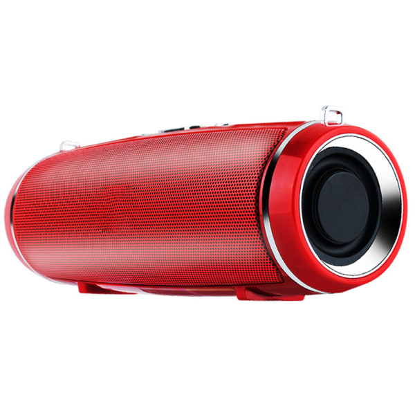 Bärbar Bluetooth högtalare Trådlös och vattentät Deep Bass Subwoofer Perfekt för fest, resor, utomhus, hem, dusch-röd