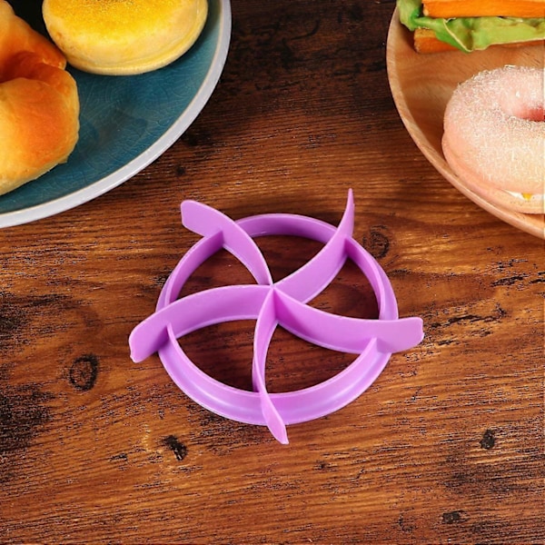 Set med 2 Brödformar i Plast, Press för Bröd, Bakform, DIY Deg, Keks, Lila