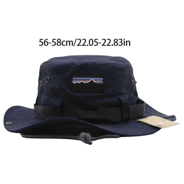 Fiskerhatt i bomull, solbeskyttelseshette for unisex, inkluderer justerbart hodebånd for strand, camping, reise, rosa