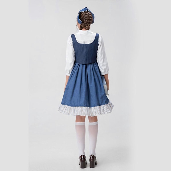 Halloween Kostume Manor Maid Kostume - Stuepige Lang Kjole Fest Cosplay Kostume M