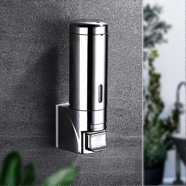 2X300Ml Sæbedispenser Væg Vægmonteret Hotel Shampoo Lotion Flydende Sæbedispenser Rustfrit Stål Håndsæbedispenser