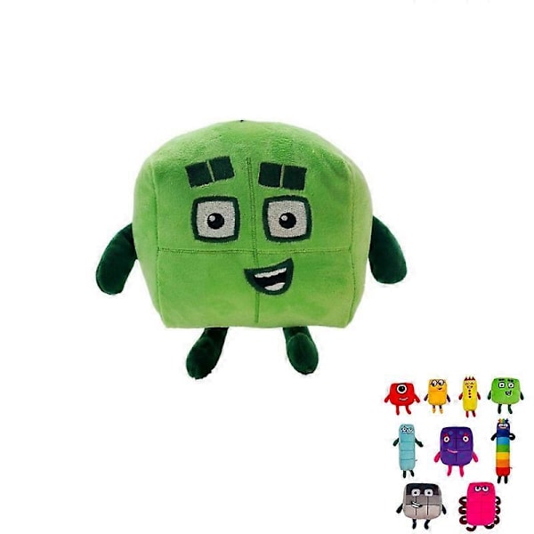 Ny numberblocks plysjleke barn digital animasjon plysjdukke byggekloss digital plysjleke D