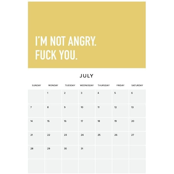 2024 Voksne er tøffe kalender, inspirerende månedlig veggkalender, 2024 voksne er ikke lett kalender(1 stk)