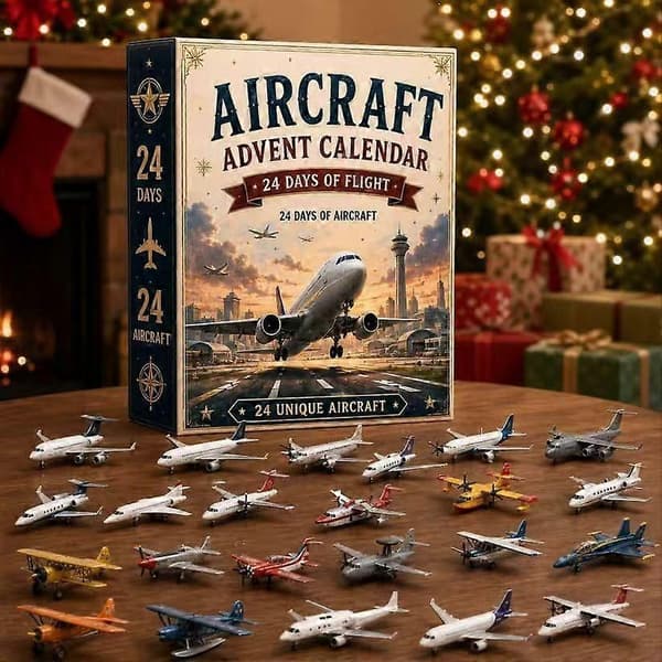 Julkalender Blind Box, 24 Flygplansmodeller, 3D-design WG-26