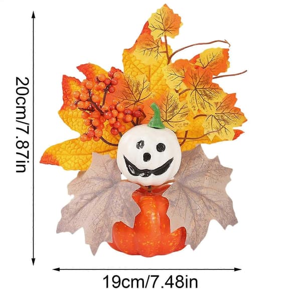Efterårsgræskar kunstige efterårsgræskar høstdekoration hjemmefestpynt til Halloween efterår Thanksgiving A