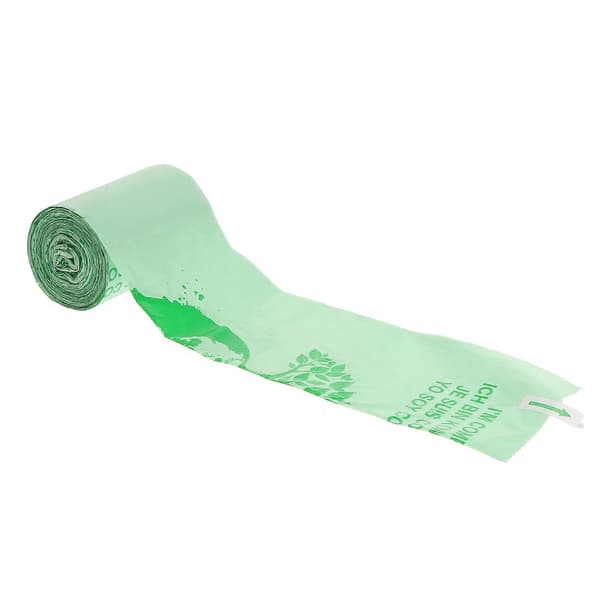 Sopsäckar på rulle Avfallspåsar Sovrum Vardagsrum Majsstärkelse Stor kapacitet 50 st 36X35CM Green