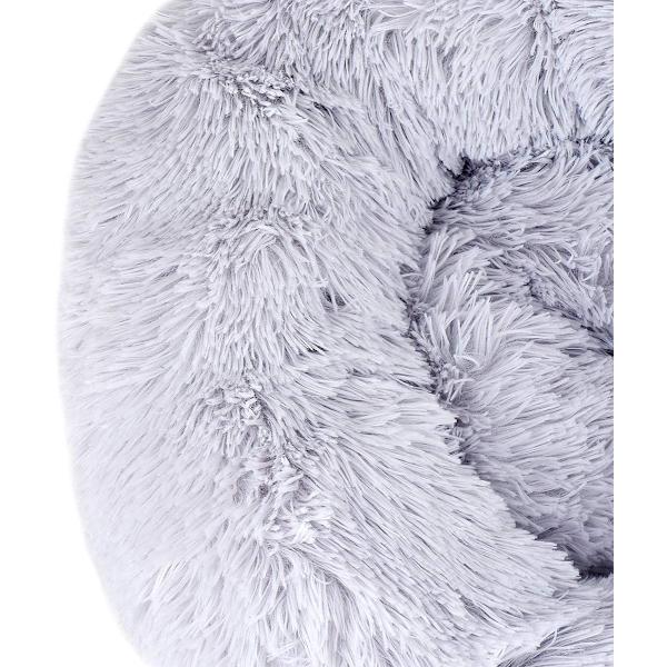 Queta Kissankorvakko, Kaunis Eläimen Vuode, Pieni Koiran Vuode Lemmikkivuode Plussi Pehmeä Pyöreä Kissan Univuode (50cm) Gradient gray Diameter 50 cm