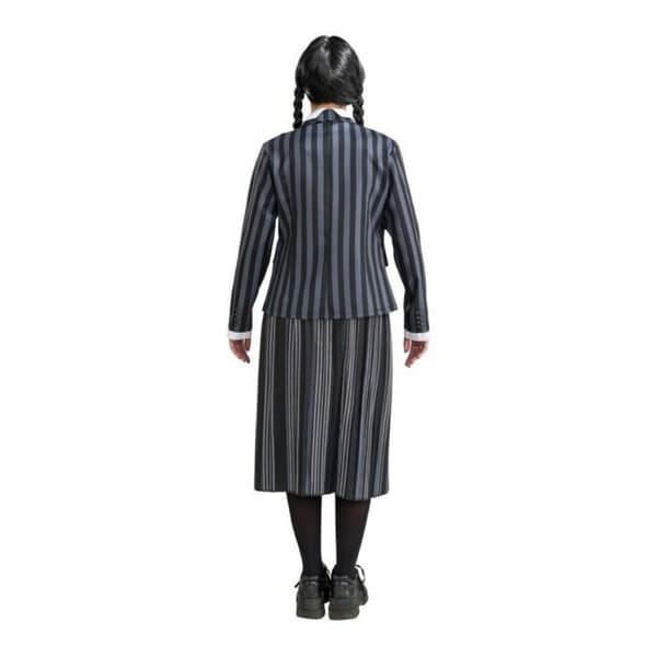 Kostume - CHAKS - Wednesday Addams Nevermore Uniform til kvinder - 3-delt sæt - Polyester - Netflix-licenseret