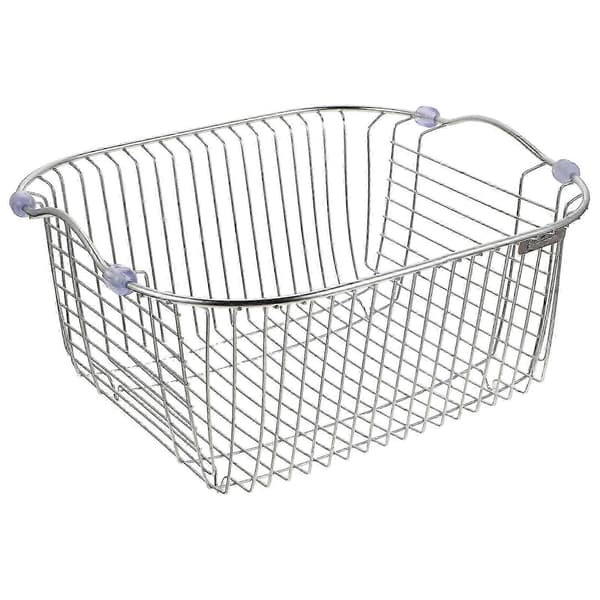 SQLX Ny Afløbskurv til opvask Rustfrit stål Vask Afløbsstativ Køkkenbrug Sølv 30x28cm Dræn vand 1 stk.