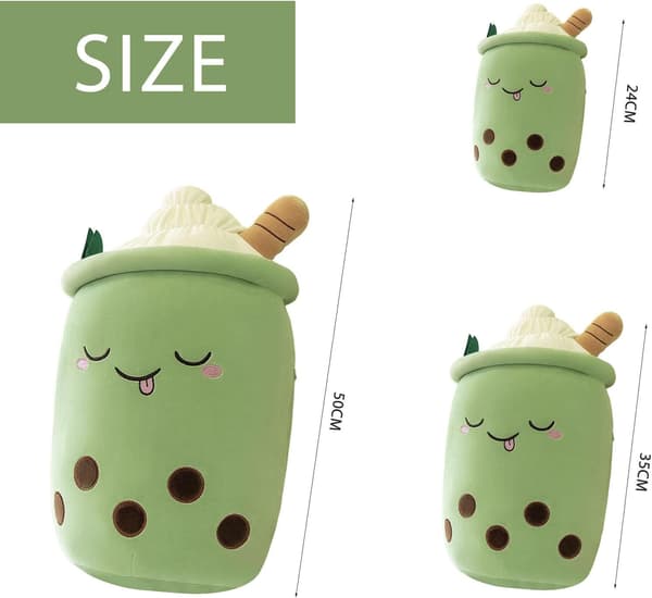 Soft Plush Doll Pillow Stuffed Toy Milk Tea Cup Shaped Hugging Pillow