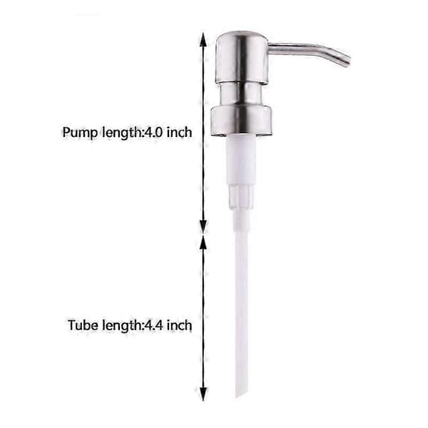 feeling 2 stk såpe- og lotiondispenser pumpehode manuell rustfri såpepumpeerstatning (28 mm) halsstørrelse