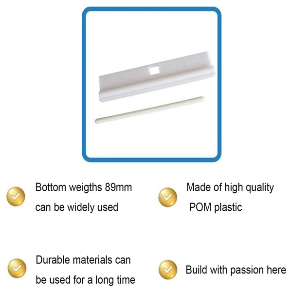 1 set Vertical Blind Hanger (89mm) Replacement White Hangers for Slats Louvre DIY Adjustable Vertical Blind Accessories 20-pack.
