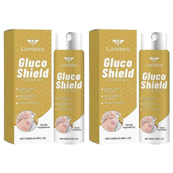 Gluco-Shield Bee-Venom Sår Spray Lang Beskyttelse Lange Kontorarbeidstimer_ecs 2pcs