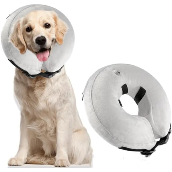 Premium uppblåsbart halsband för hundar och katter [Skyddande] Läckskyddshund - Hundhalsband - Skyddshalsband (L 40X40CM)