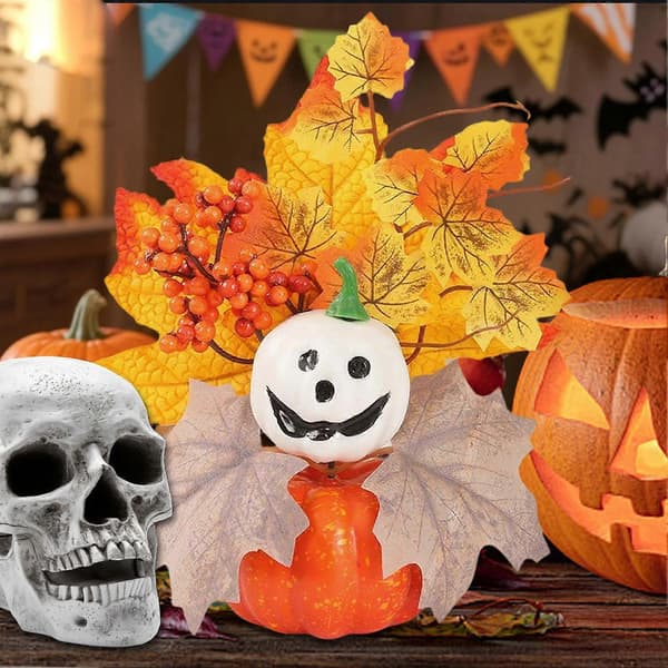 Efterårsgræskar kunstige efterårsgræskar høstdekoration hjemmefestpynt til Halloween efterår Thanksgiving A
