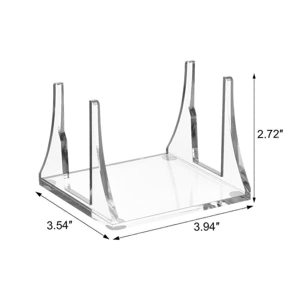 Desktop opbevaringsstativ til M1 Host Mac-Mini akrylstativ router køleholder
