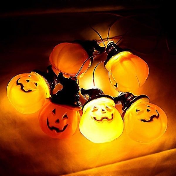 Halloween Dekorasjon Solcellelys Utendørs Halloween Dekorasjon Gresskarlys Led Hagepynt Lys Tre Hengende lys pumpkin