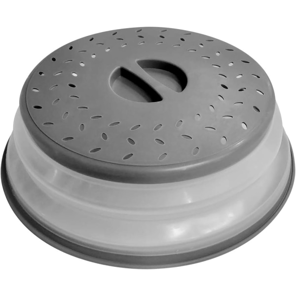 Cover 10,5 tum hopfällbart cover för mattallrik - BPA-fritt, lättgrepp, mikrovågsplattskyddslock