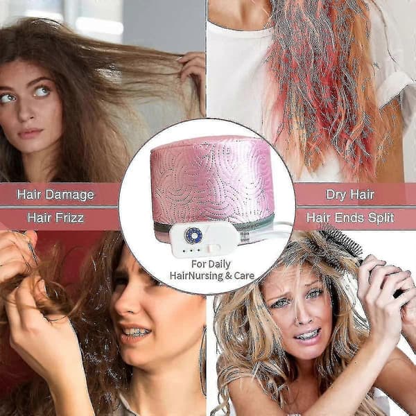 Hårbehandling Damphette, Varmehette med 3-modus temperaturkontrollterapi og termisk spa-hårstyling