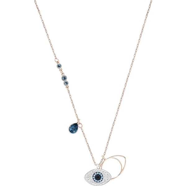 Symbolic Evil Eye Crystal Smycken Collection, med halsband, örhängen och armband