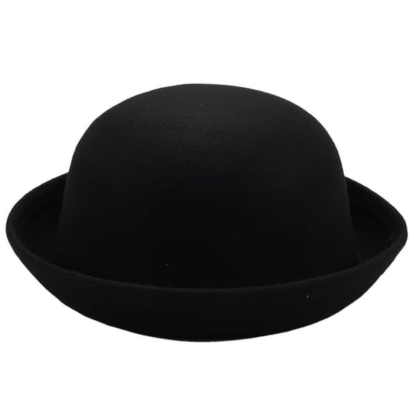 1 stk. Melon Bowler Hat Hat Bowler Hat Bowler Hat Filthat Hat Ridehat (sort)