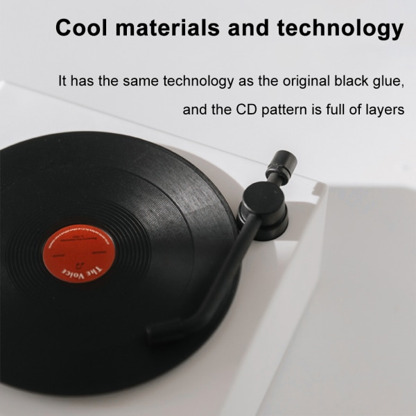 Vintage Bluetooth högtalare, trådlös bärbar högtalare med stark bas och HD-stereo, kontorsradio med bra mottagning - vit