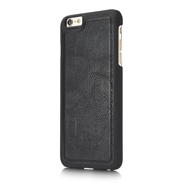 DG.MING etui med magnetisk skal & stativ til iPhone 6/6S, sort sort black