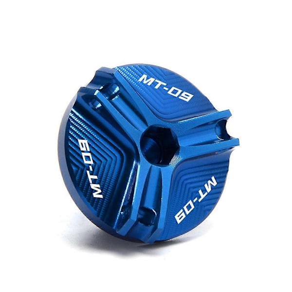 Cylinderkåpa fram och bak bromsvätskereservoarlock skydd för Yamaha MT09 TRACER MT-09 2020 2019 2014-2018 motorcykel Oil Filler Cap Blue