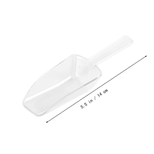 Isspade Transparent Plast Isspade för Mätning 5st Mini Klara Spadar