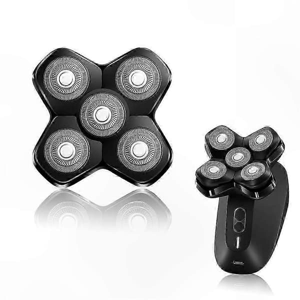 MANSCAPED Dome Shaver-udskiftningsblade, 5-bladet magnetisk hoved, 2-pak til mænd Black