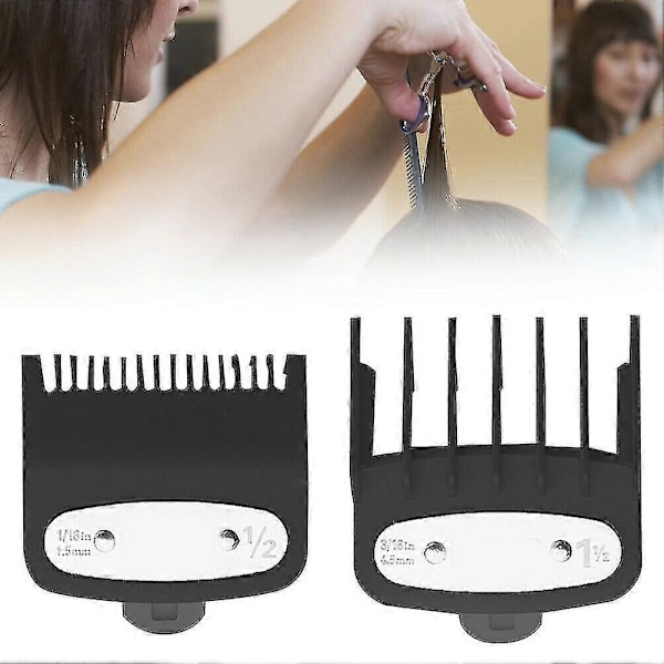 2 stk. Hårklipper Begrænsningskam Guide 1,5 mm/4,5 mm Størrelse Barber Udskiftning Til