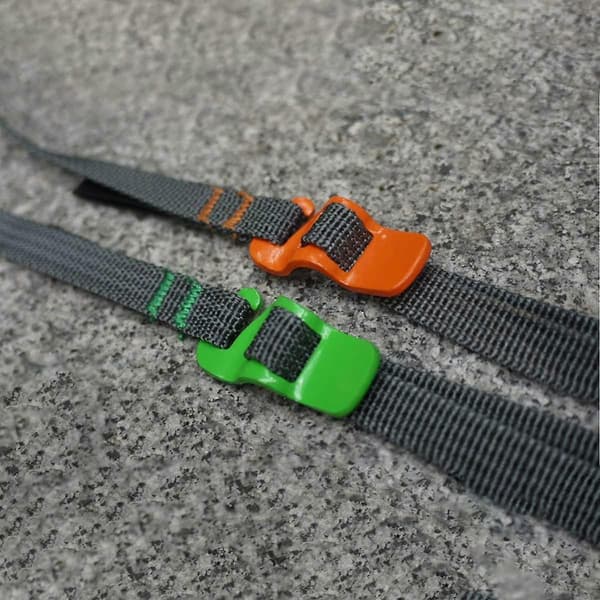 Bagagestropper Kraftig Polypropylen Webbing med Rustfri Krog til Udendørs Sport Grøn