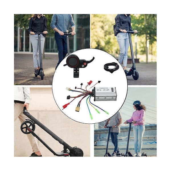 36V 500W Styrenhet + MR-100 LCD-displayinstrumentbräda för Elsparkcykeltillbehör