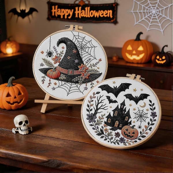 Halloween-broderisæt til begyndere 1pcs B