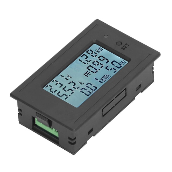 LCD Digital Display Spänning Ström Effektmätare Elövervakning Voltmeter Amperemeter DC6‑200V