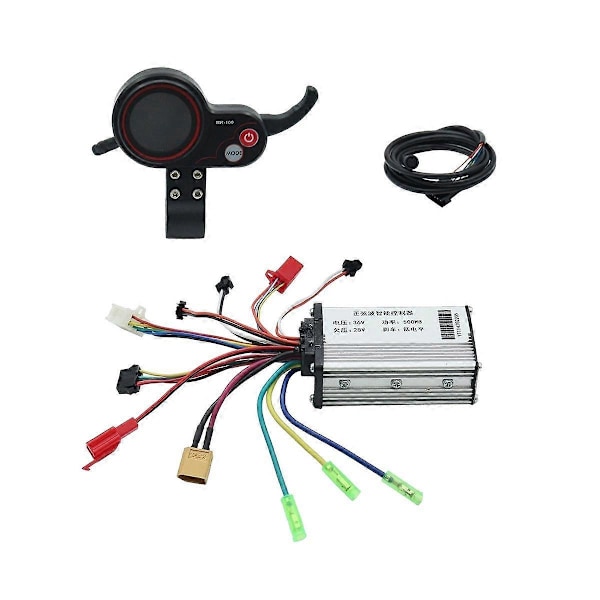 36V 500W Ohjain+MR-100 LCD-näyttöpaneeli Sähköpotkulaudan lisävarusteille