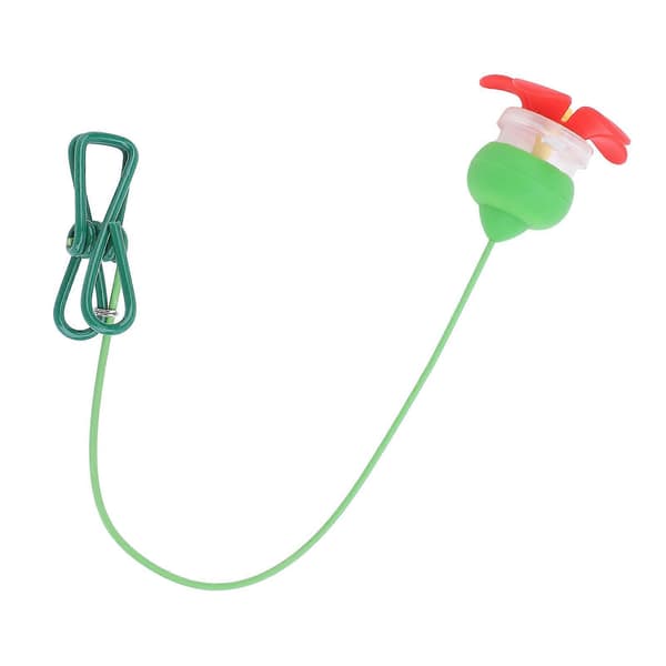 Kolibrifoderautomat Hatteclips bærbart blomsterformet design tilfældig clipsfarve håndfri fodring holdbar letvægts nem fastgørelse til hat