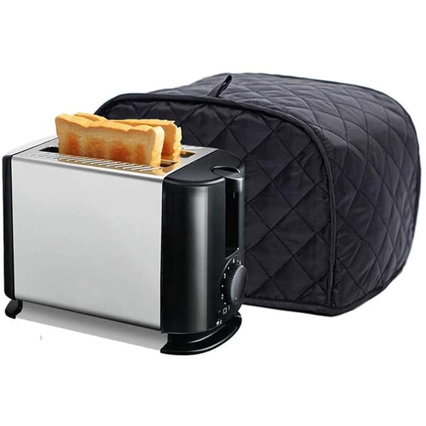 Toaster Dust Cover, Bread Baker, 2/4-Slice Toaster Black black M
