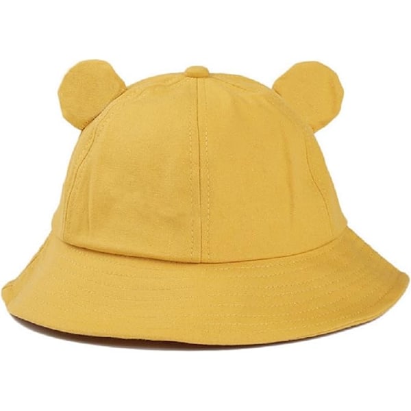 Grodhatt för vuxna, vikbara solhattar för utomhusbruk, solhatt i bomull, solskydd, strandkepsar, brett brätte, fiskarhatt Black Adult: 56-58CM