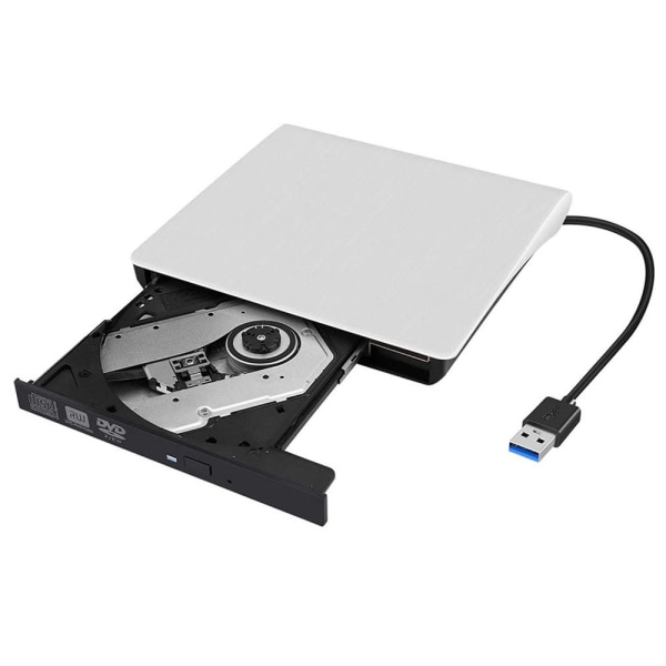 USB3.0 DVD-poltin - Valkoinen