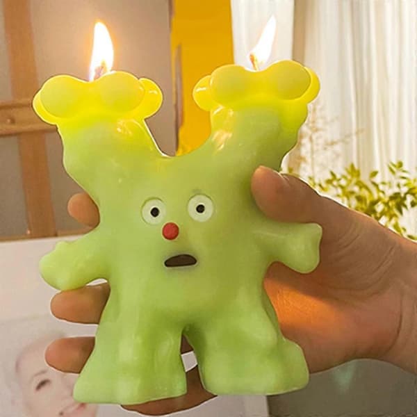 Stearinlysform Silikonemateriale Sød Lille til Monster 3D Form Design Stearinlys Æstetik Forme Boligindretning Stearinlys Ma S