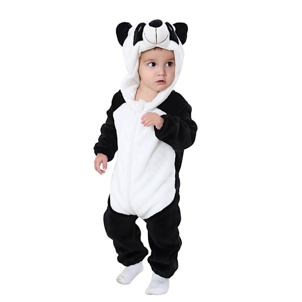 Suloiset piirretyt yöasut – Mukavat ja söpöt flanellipyjamat polyesterikankaasta vertaansa vailla olevaan mukavuuteen ja tyyliin (panda, 120cm) panda 120cm
