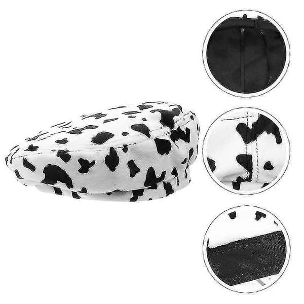Dammode Berber Fleece Beret Hatt Höst Vinter Kvinna Hatt (Dagbok Ko Punkt)